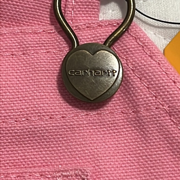 NEW Carhartt Girls Pink Overalls ( size 18 months ) - Picture 9 of 10